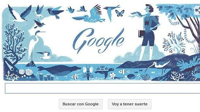 La bióloga Rachel Carson presente en el doodle de Google