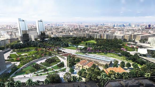 El ayuntamiento aprueba el Parque Central para iniciar este año el jardín junto a Ruzafa