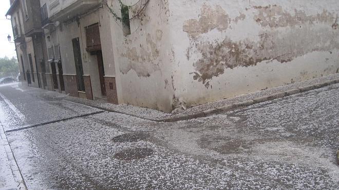 Graniza en la Ribera