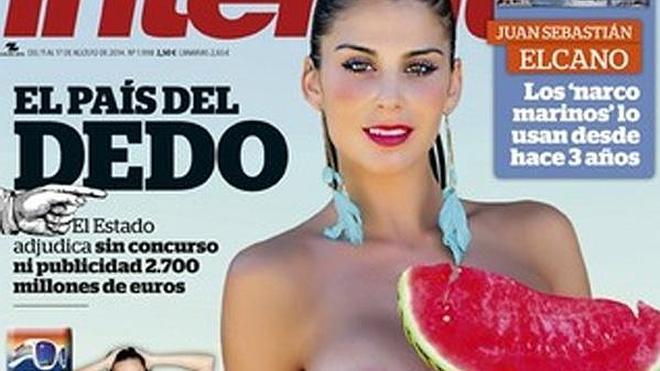 La modelo Ornella Gianinetto, desnuda en la portada de Interviú
