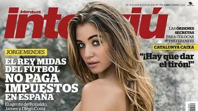 La modelo Cora Deitz, desnuda en la portada de Interviú