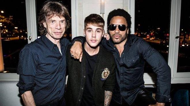 Mick Jagger, Justin Bieber y Lenny Kravitz, juntos en la discoteca más 'cool' de París