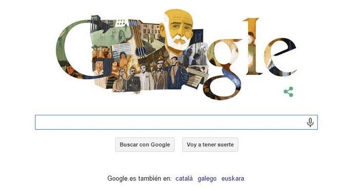 Google conmemora el 175 aniversario de Francisco Giner de los Ríos