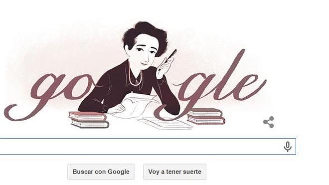 Google crea un doodle sobre la filósofa judía Hannah Arendt