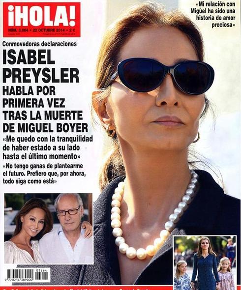 Isabel Preysler habla por primera vez tras la muerte de Boyer en la revista '¡Hola!'