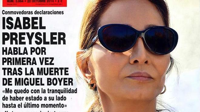 Isabel Preysler habla por primera vez tras la muerte de Boyer en la revista '¡Hola!'