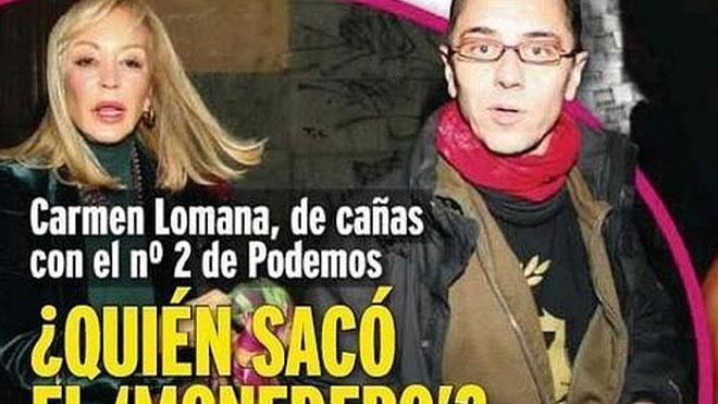 Carmen Lomana tiene una 'cita' con Juan Carlos Monedero