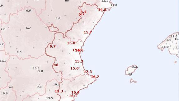 Bajan las temperaturas máximas en la Comunitat