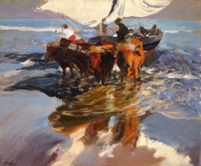 Un óleo de pescadores de Sorolla vendido por tres millones