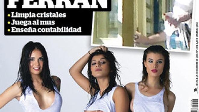 'Interviú' desnuda a Aguasantas, Triana y María (MyHyV) en un sexy calendario para 2015