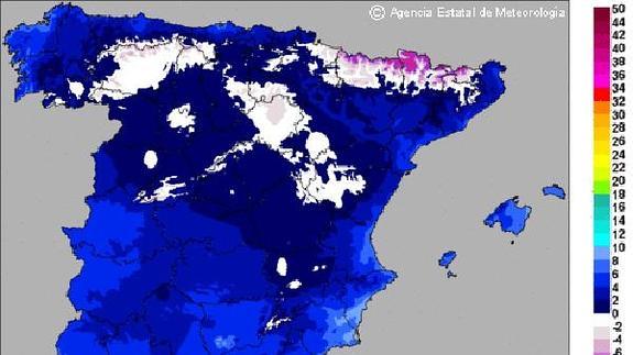 Llega la primera ola de frío con bajadas de temperaturas de hasta seis grados