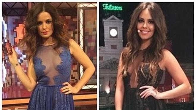 Marta Torné se pone el vestido de Cristina Pedroche