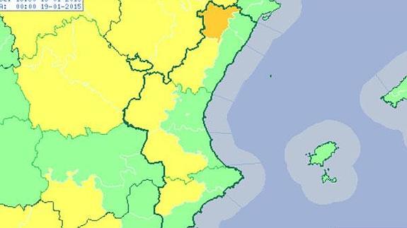 Las temperaturas mínimas caen hasta 12 grados y las máximas, cuatro