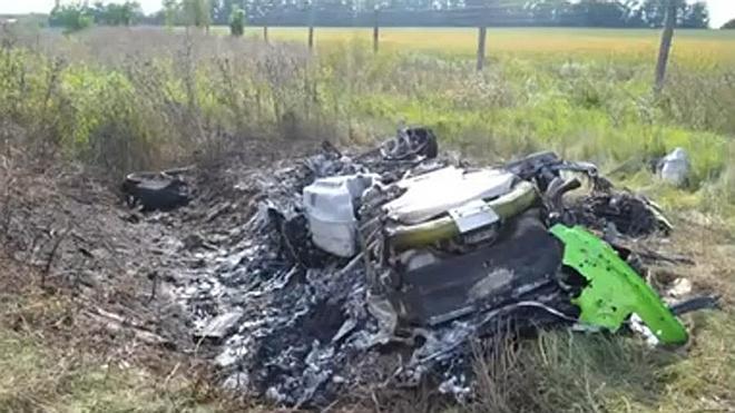 Brutal accidente de un Lamborghini a 340 kilómetros por hora