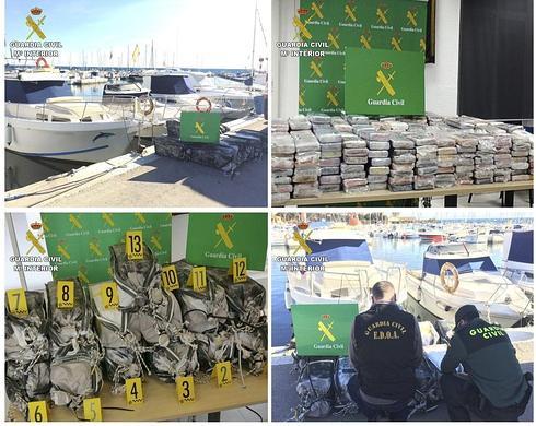 Decomisan más de 460 kilos de cocaína en un yate en Pilar de la Horadada