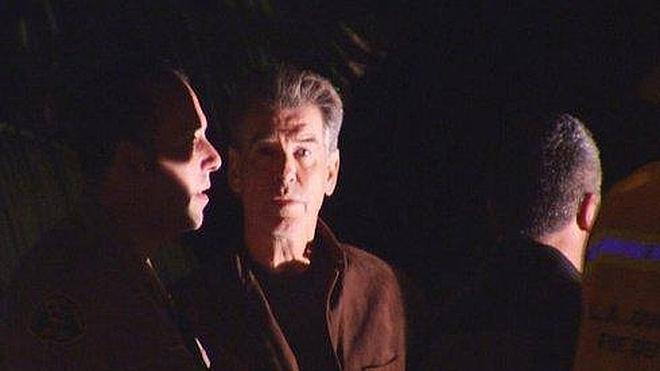 Fuego en la casa de Pierce Brosnan