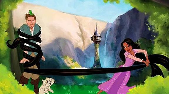 Convierte a su novia en varias princesas Disney por San Valentín