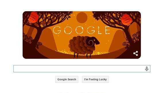 El año de la cabra, protagonista del doodle de Google