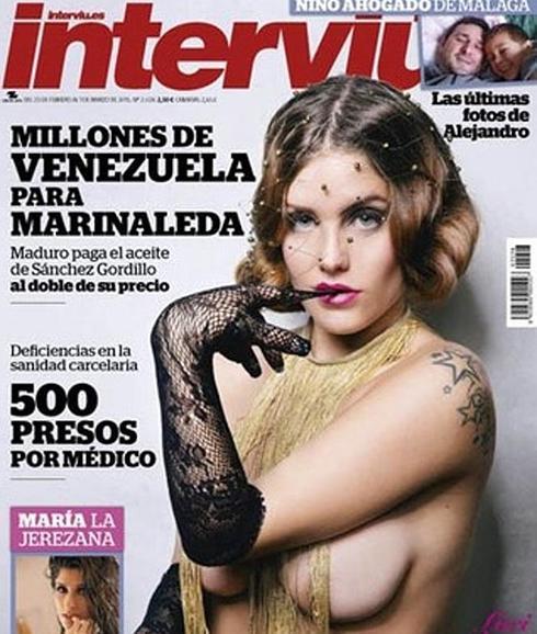 'Interviú' desnuda en su portada a Lucy López