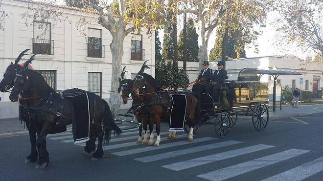 Un empresario valenciano recupera los servicios funerarios en carruaje de caballos