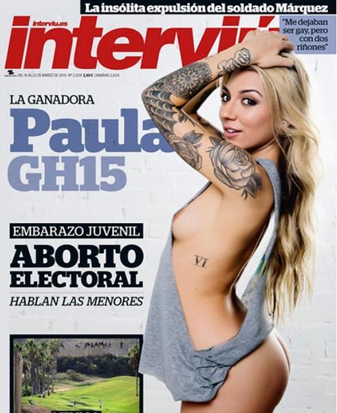 Paula, de Gran Hermano, desnuda en Interviú