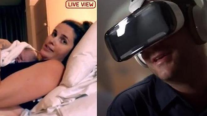 Ve el nacimiento de su hijo gracias a unas gafas de realidad virtual