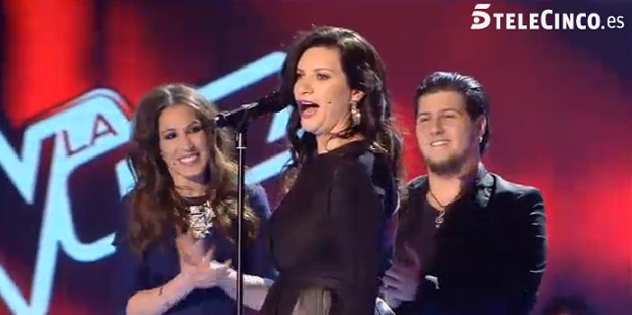 'La Voz': Laura Pausini se arranca por bulerías