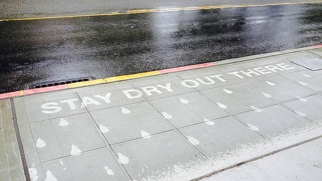 'Rainworks', el arte que sólo se ve cuando llueve