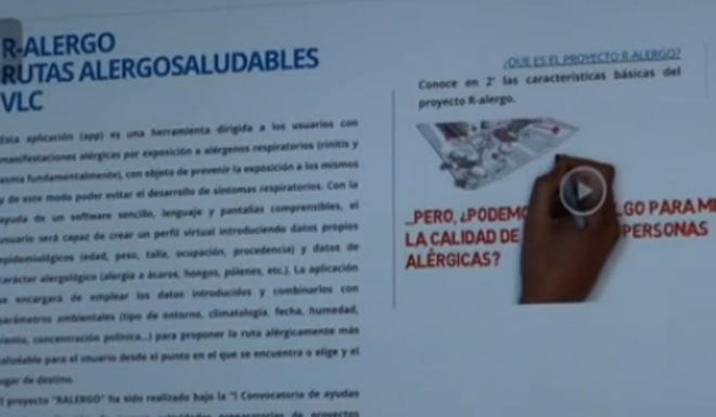 Valencia ya tiene rutas saludables para personas alérgicas