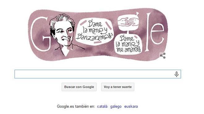 Gabriela Mistral, protagonista del doodle de Google