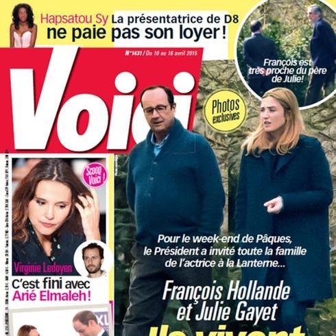 Hollande pasea su amor por la 'Casa de los Cuernos' en la que lloró Valérie
