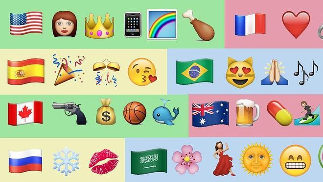 Crean un mapa mundial con los emoticonos más usados en diferentes regiones