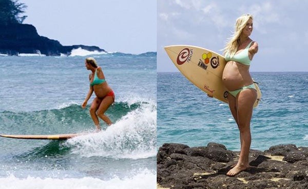 Bethany Hamilton, la mujer que surfea embarazada de 8 meses y sin un brazo