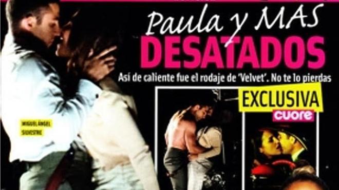 Paula Echevarría y Miguel Ángel Silvestre dan rienda suelta a la pasión en el rodaje de 'Velvet'
