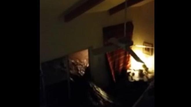 Una familia graba cómo se inunda su casa en Texas