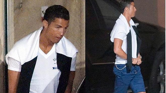 Pillan a Cristiano Ronaldo orinando en la calle