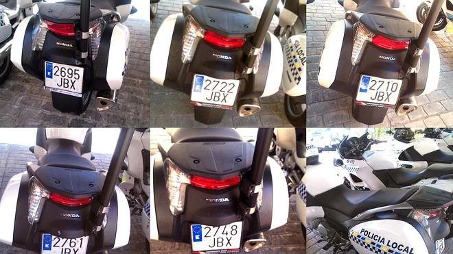 Motos de la Policía Local de Benidorm, sin seguro