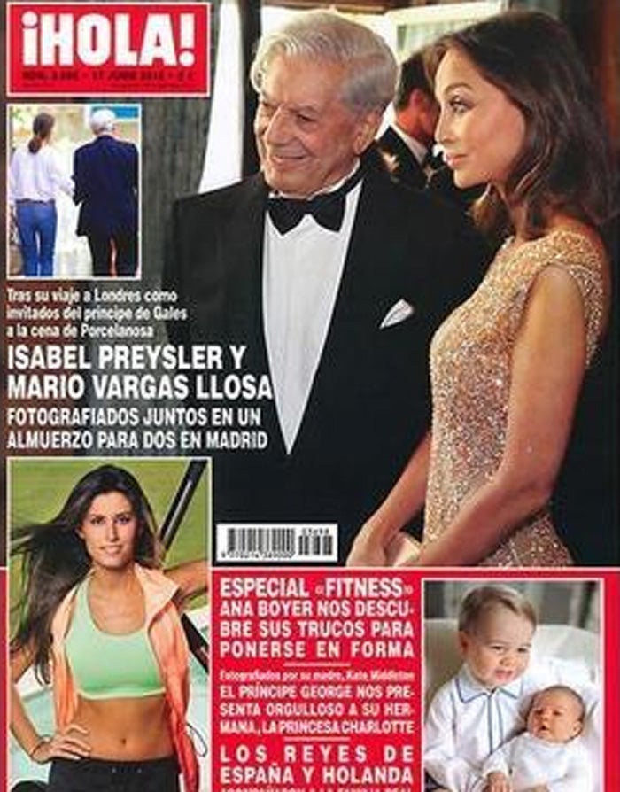 Mario Vargas Llosa, a quien se le relaciona con Isabel Preysler, confirma que está separado