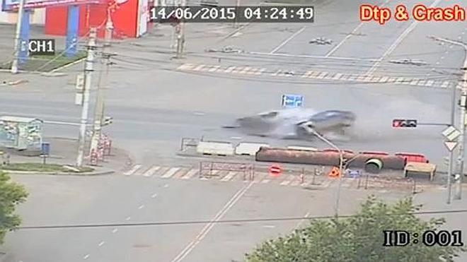 Brutal accidente en Rusia