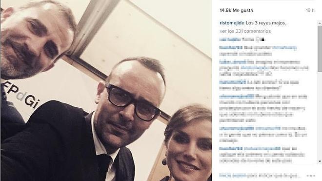 El selfie de Risto Mejide con los Reyes
