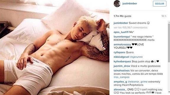 Justin Bieber desea «dulces sueños» a sus fans