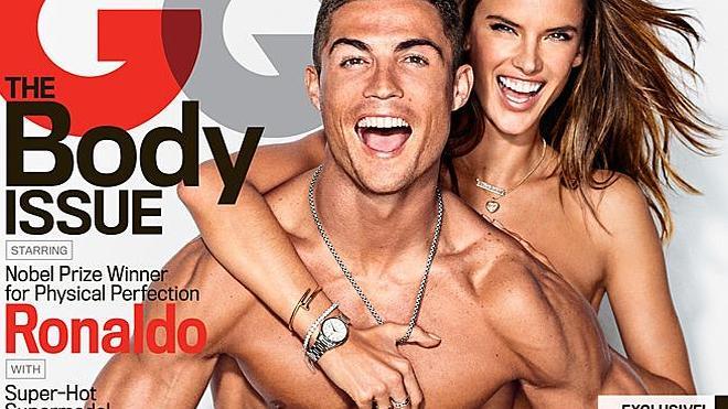 Cristiano Ronaldo y Alessandra Ambrosio posan ligeros de ropa para una revista