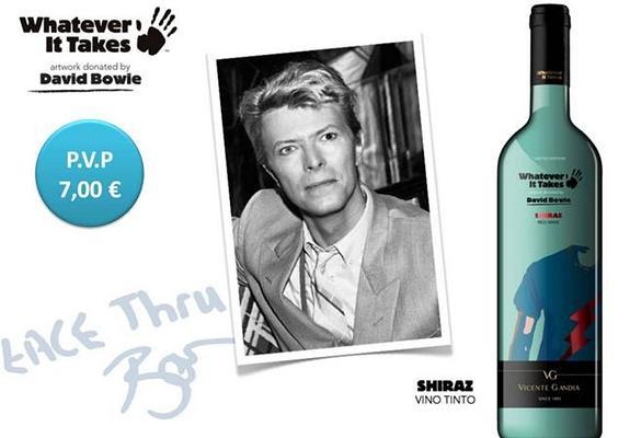 Furor por el vino solidario valenciano con diseño de David Bowie