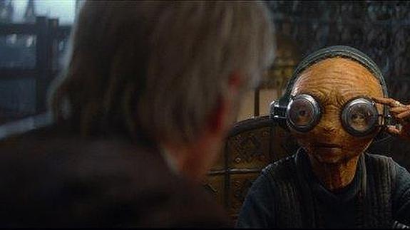 Una escena eliminada de 'Star Wars 7' revela una gran secreto