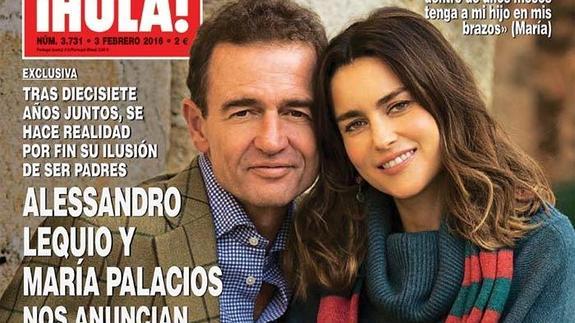 Alessandro Lecquio y María Palacios van a ser padres