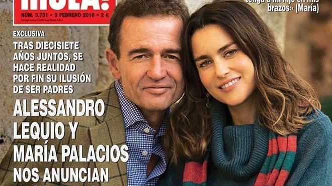 Alessandro Lecquio y María Palacios van a ser padres