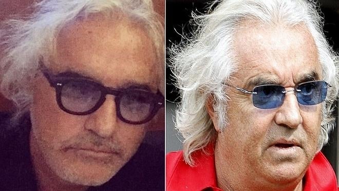 Flavio Briatore y su nueva cara