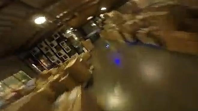 Trepidante carrera entre drones