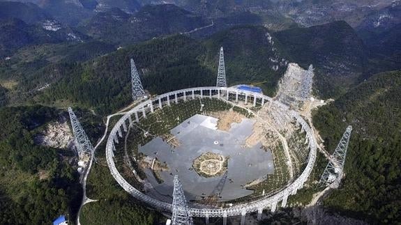 China desaloja a miles de personas para buscar extraterrestres