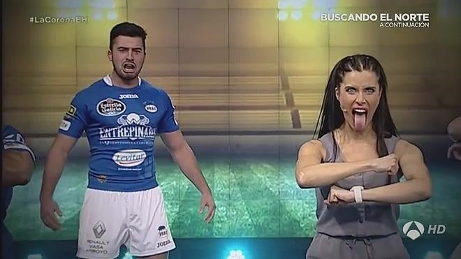 'El Hormiguero': Pilar Rubio baila la 'haka' junto a un equipo de rugby